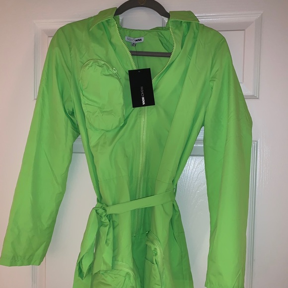 Fashion Nova Pants - NEW- Fashion Nova- Neon Green Romper